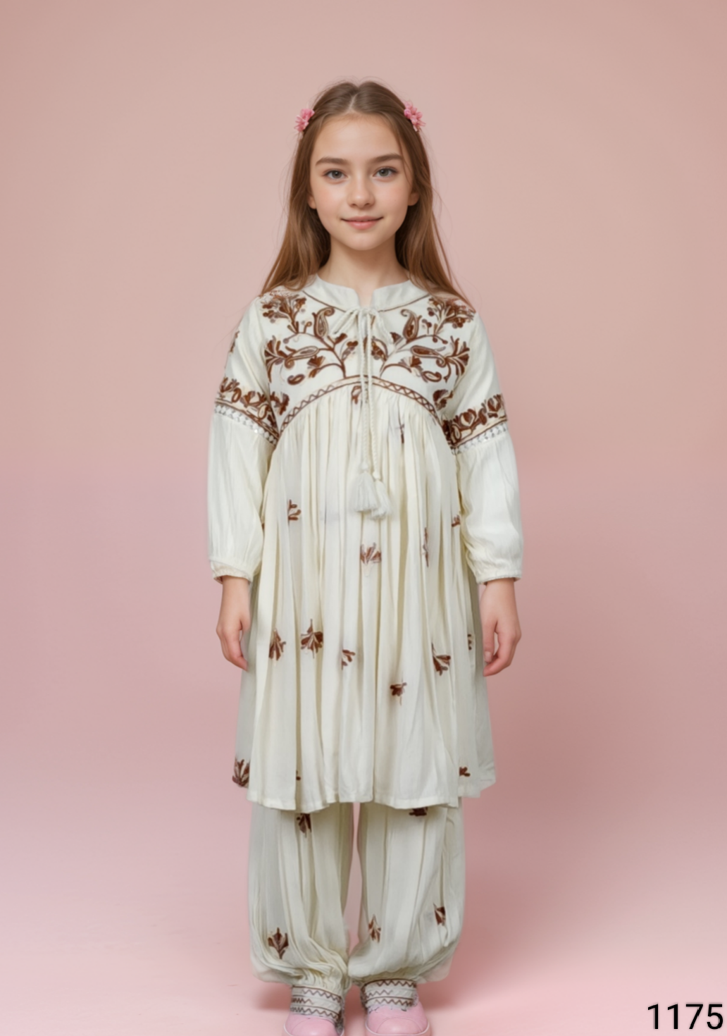 Cream Colour Chudidar(GE-GCHU_1175)