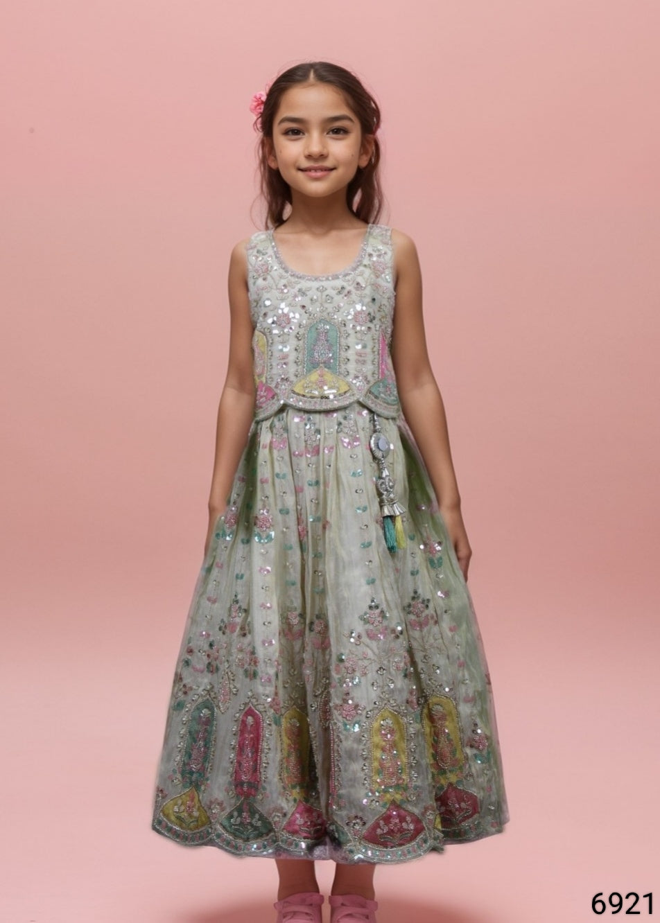 Fawn Colour Ghaghra Choli(GE-GGHC_6921)