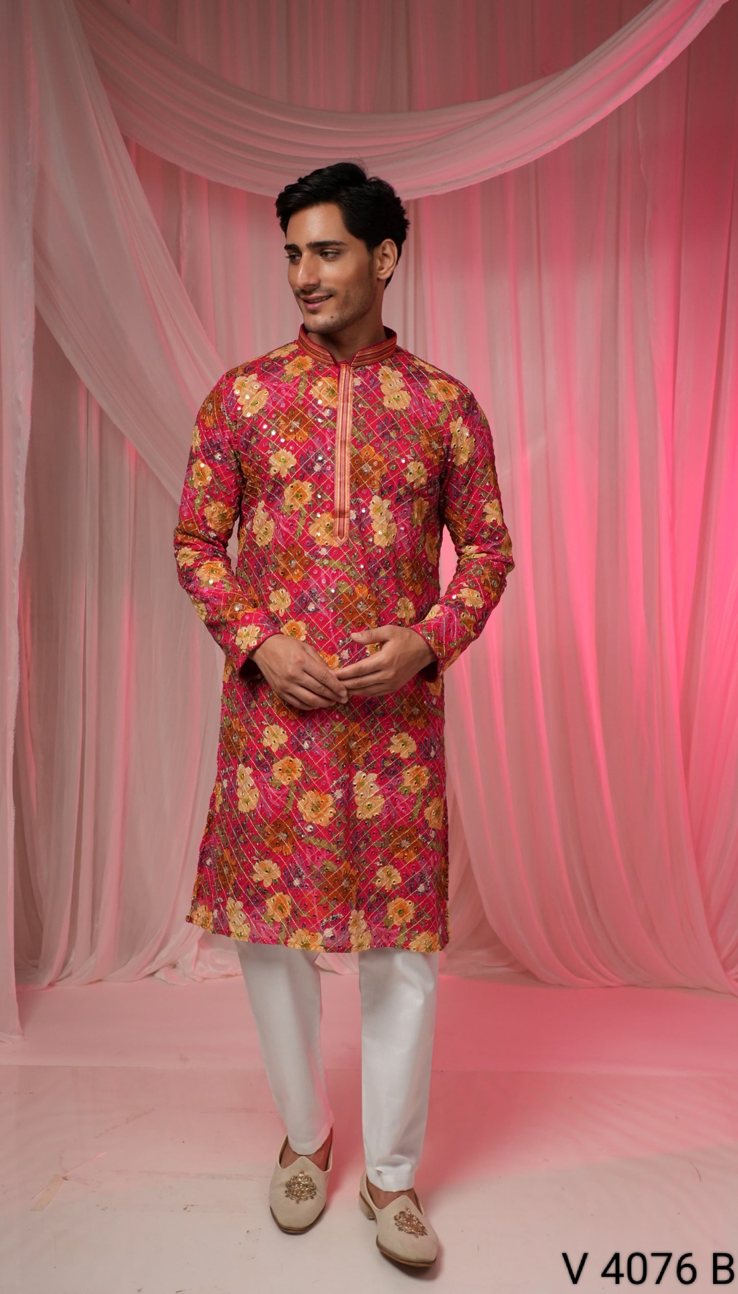 Red Colour Kurta Set(ME-MKUS_V 4076 B)