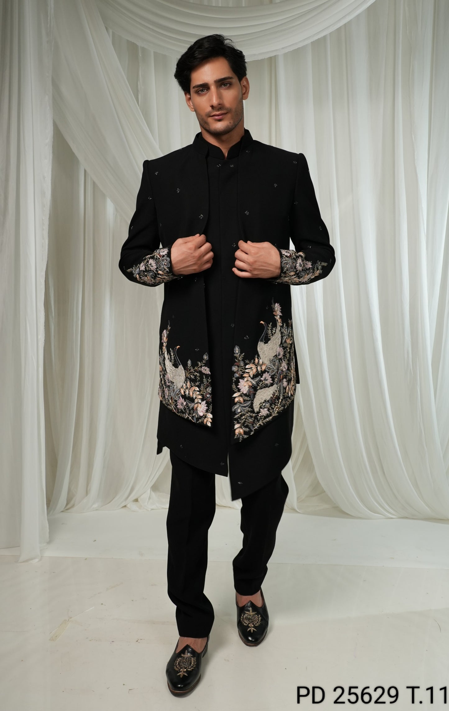 Black Colour Indo Western(ME-MINW_PD25629T.11)