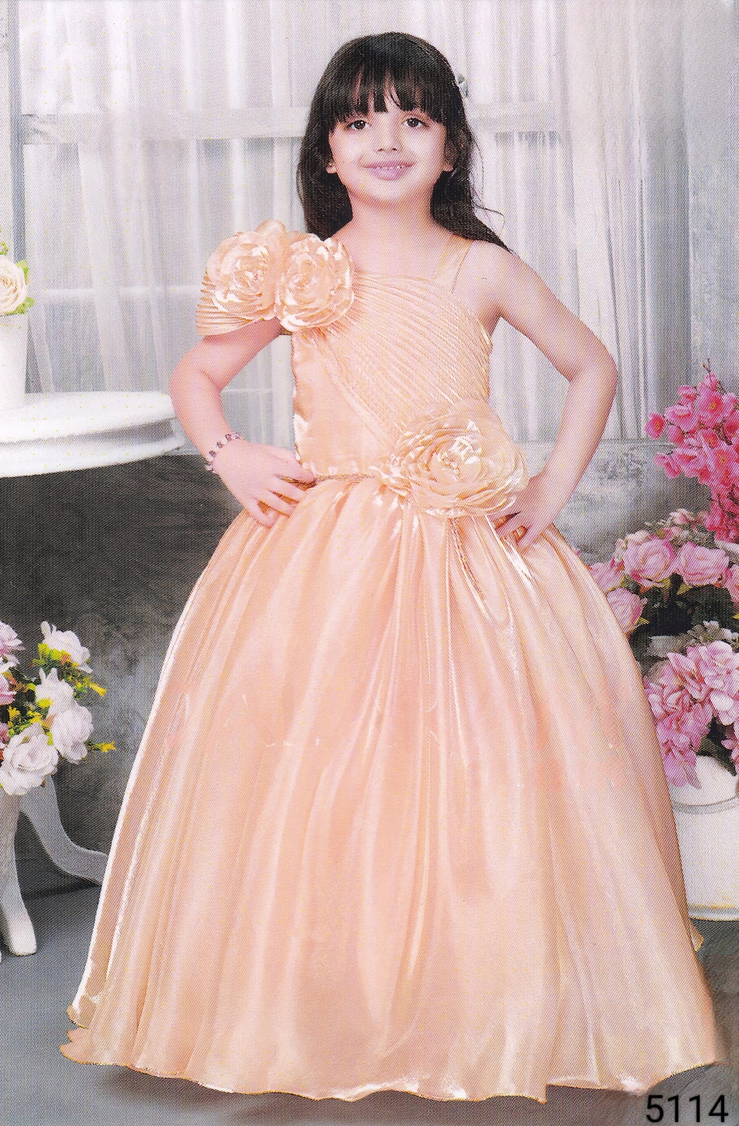 Peach Colour Gown(GE-GGWN_5114)