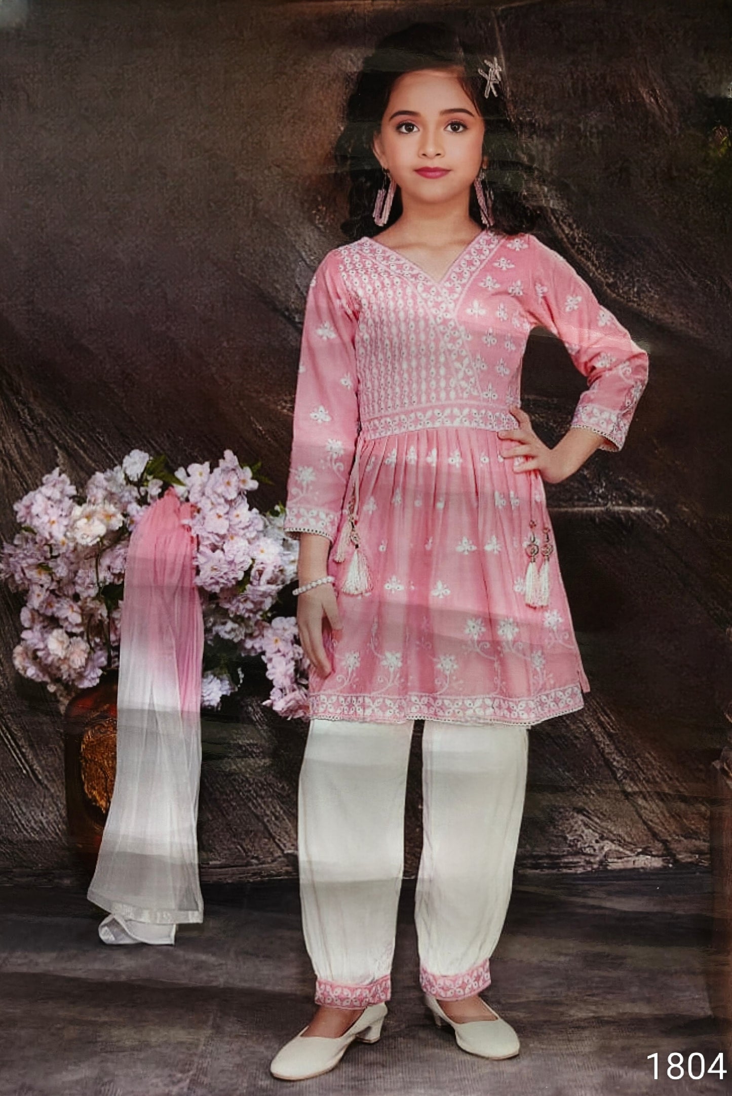 Pink Colour Chudidar(GE-GCHU_1804)