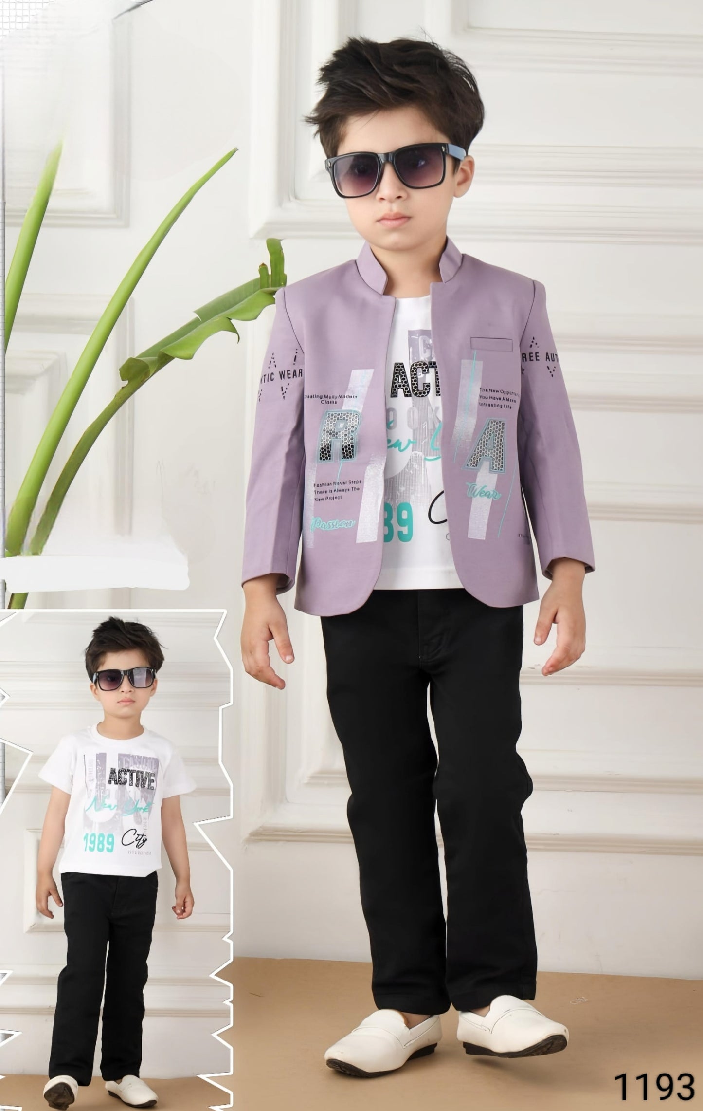 Purple Colour Jacket Full Set(BC-BJCK_1193)