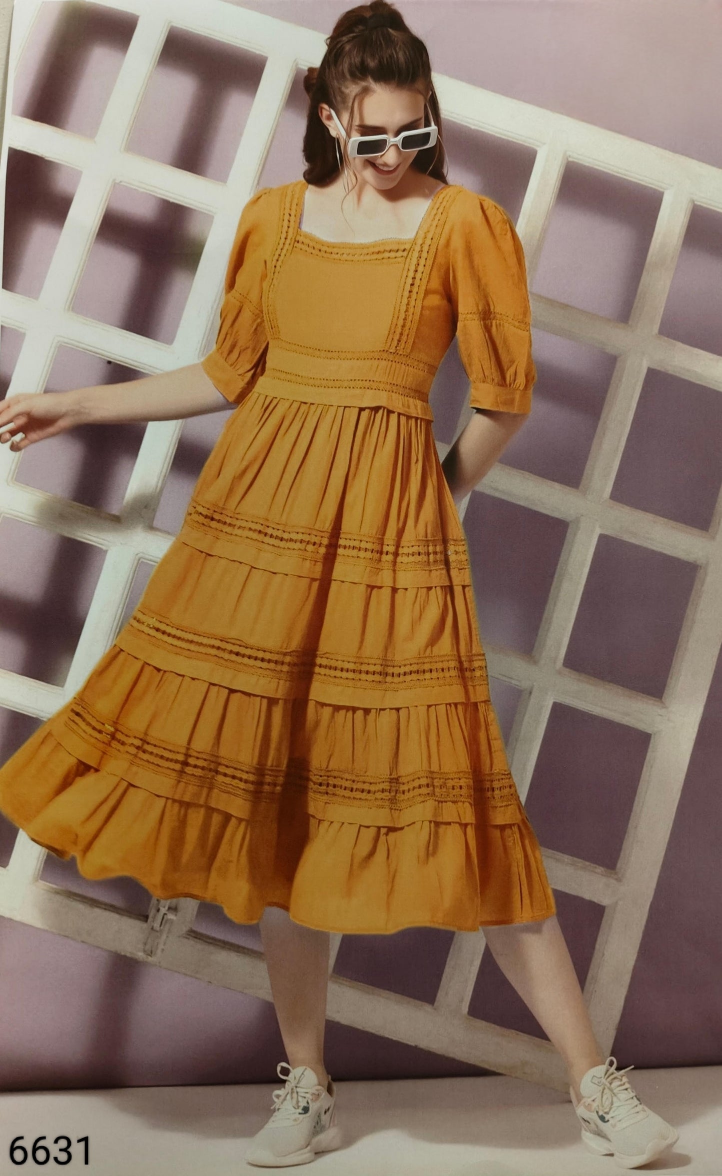 Yellow Colour Kurti(LC-WKIC_6631)