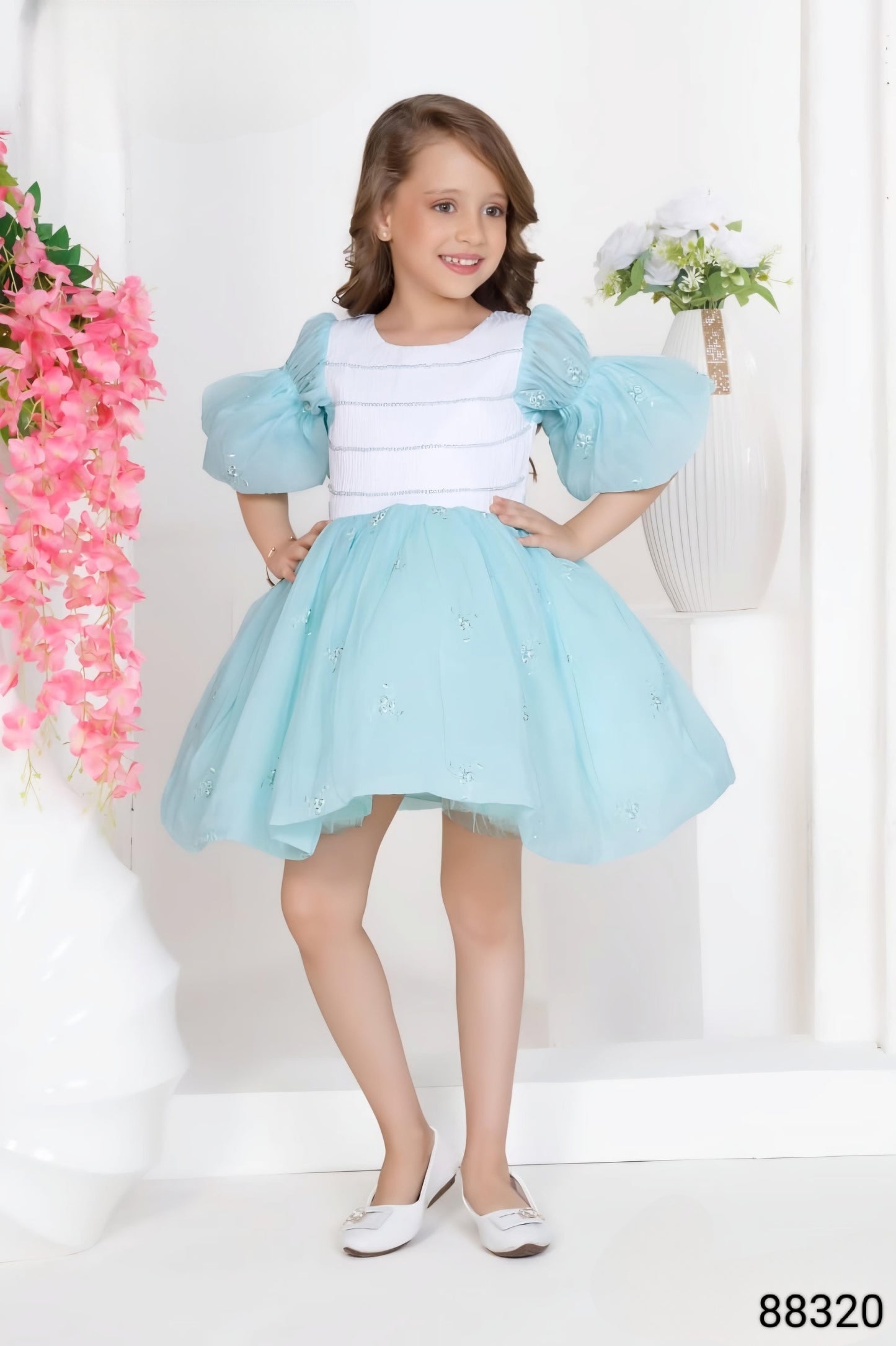 Lavender Colour Party Frock(GE-GFRP_88320)