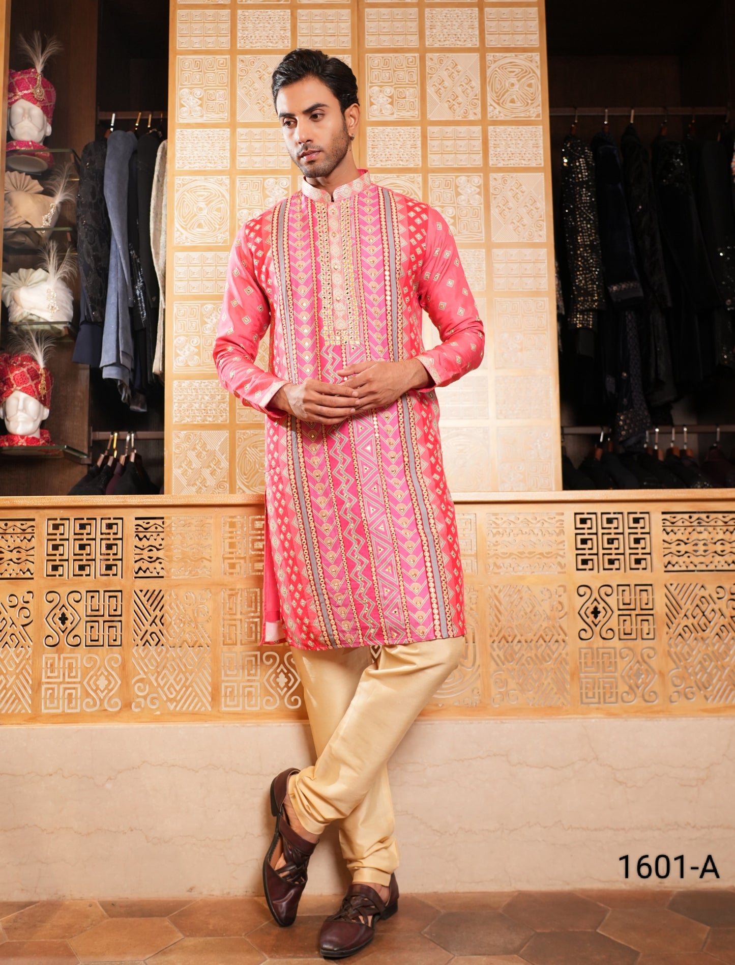 Pink Colour Kurta Set(ME-MKUS_1601 A)