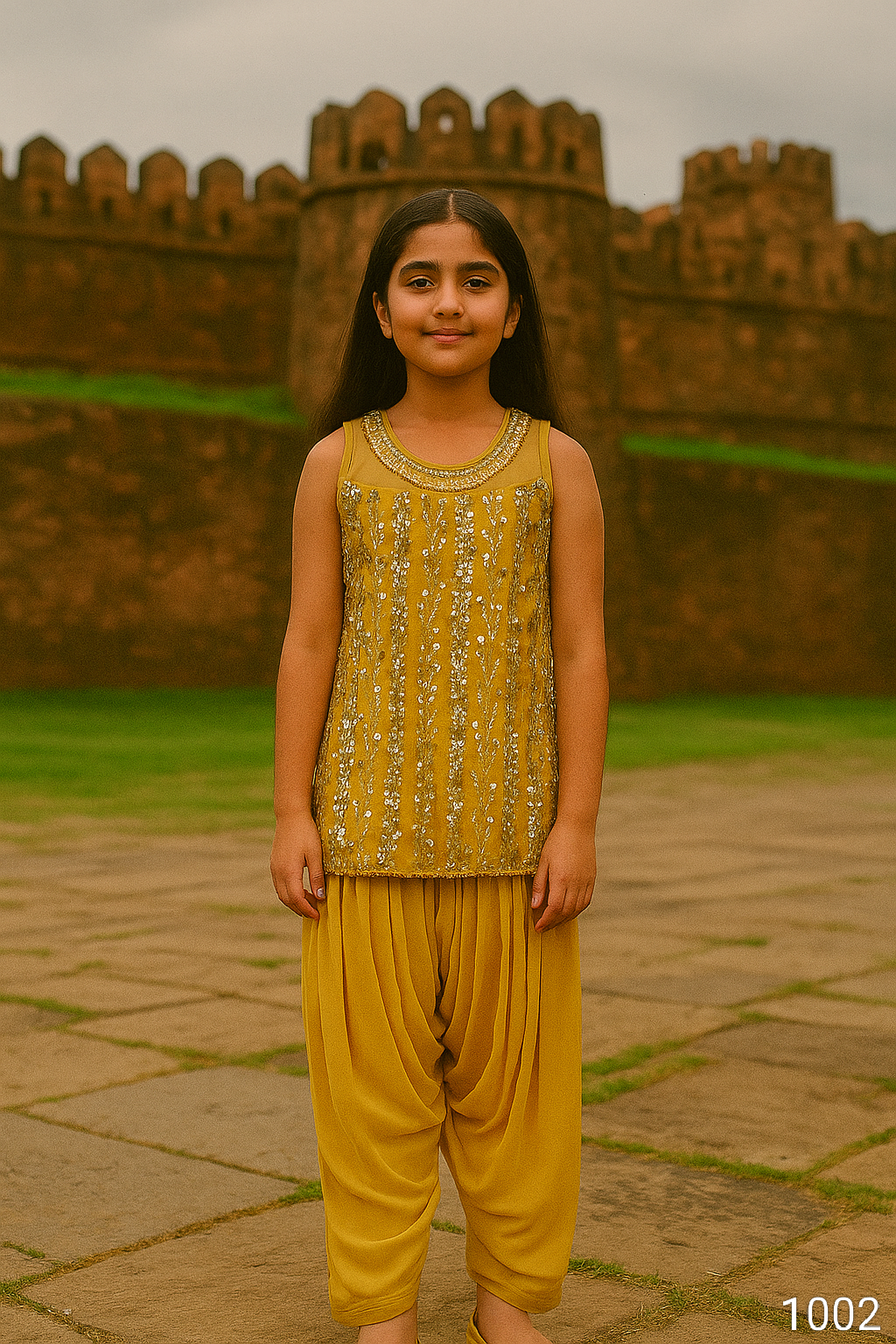 Yellow Colour Chudidar(GE-GCHU_1002)