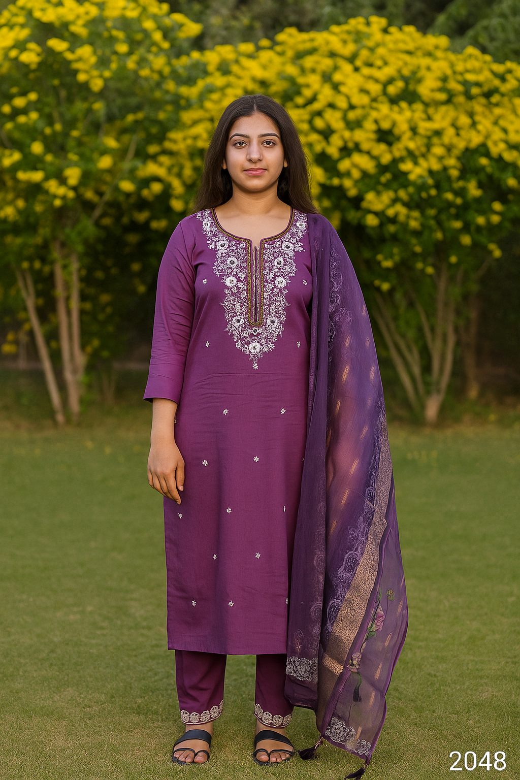 Purple Colour Kurti Set(LC-WKIS_2048)