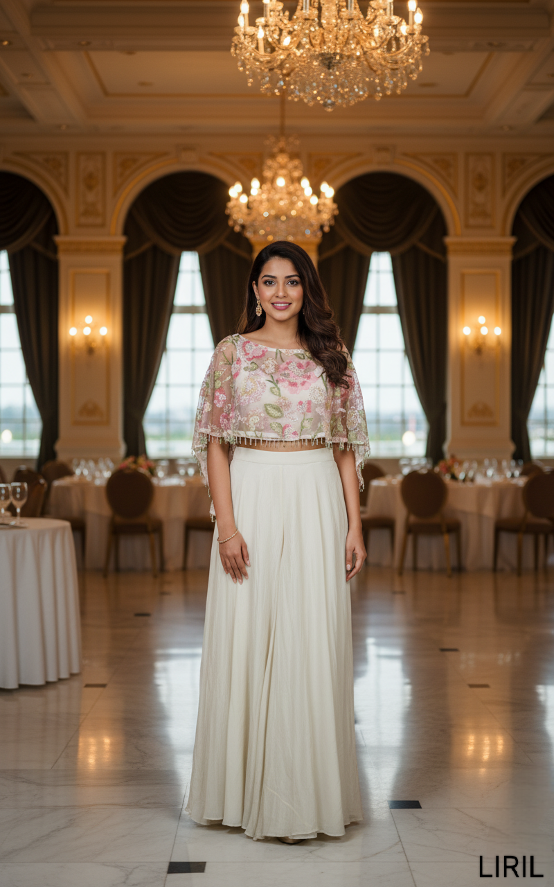 Cream Colour Plazo Set(LE-WPZS_LIRIL)