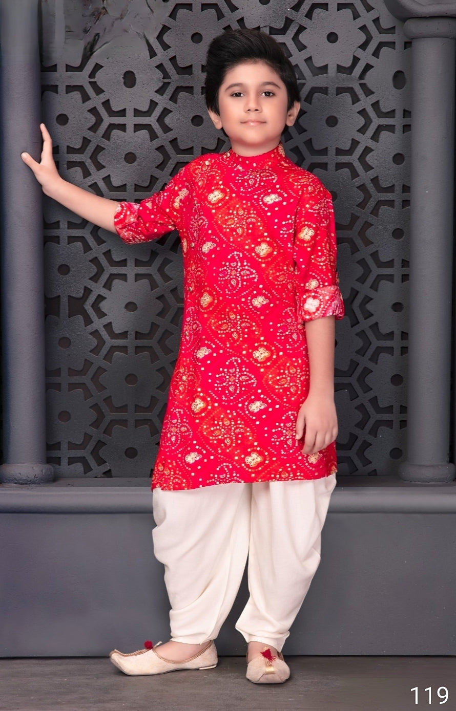 Red Colour Kurta Set(BE-BKUS_119)