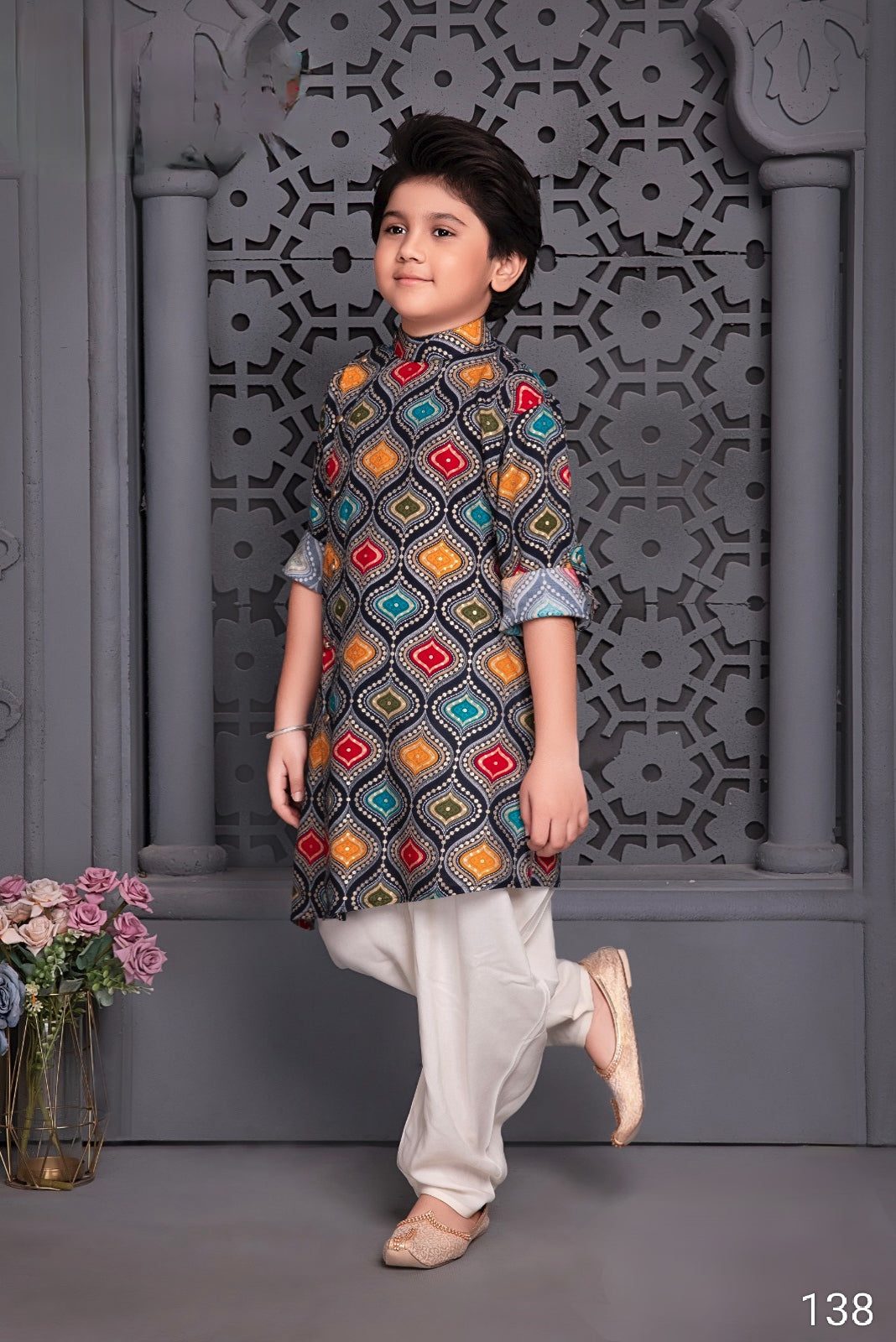 Navy Blue Colour Kurta Set(BE-BKUS_138)