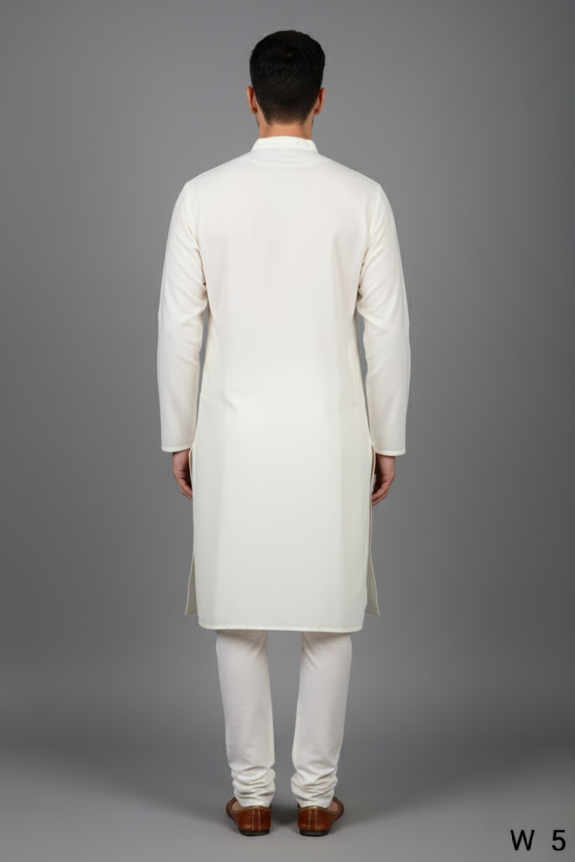 Cream Colour Kurta with Bottom(ME-MKUS_W 5)