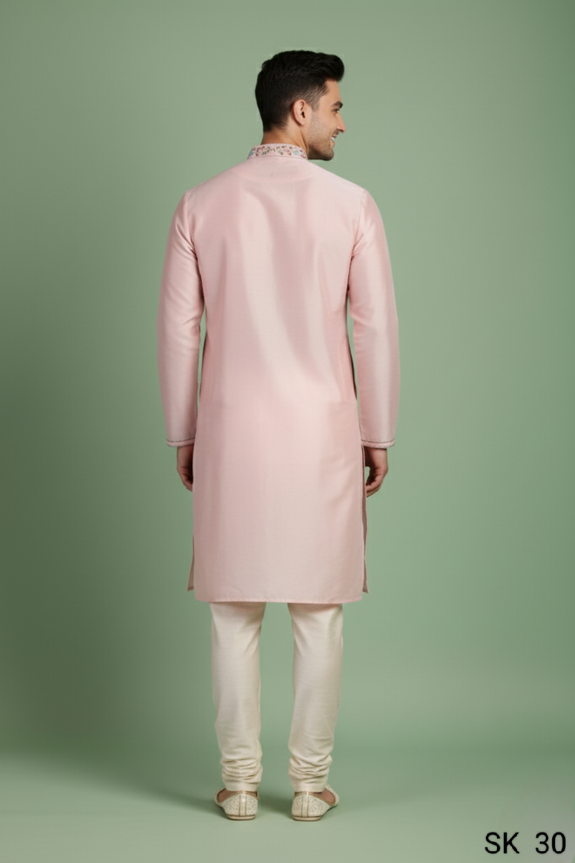 Peach Colour Kurta with Bottom(ME-MKUS_SK 30)