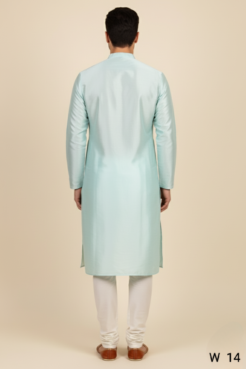 Pista Colour Kurta with Bottom(ME-MKUS_W 14)