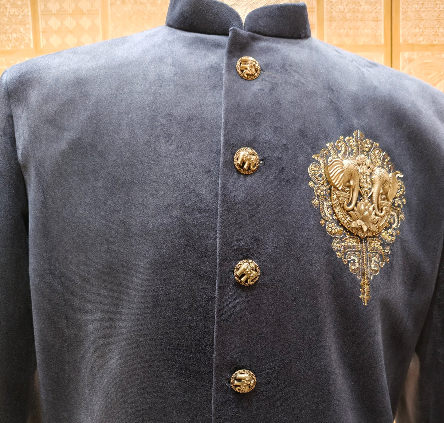 Navy Blue Colour Indo Western(ME-MINW_9199)