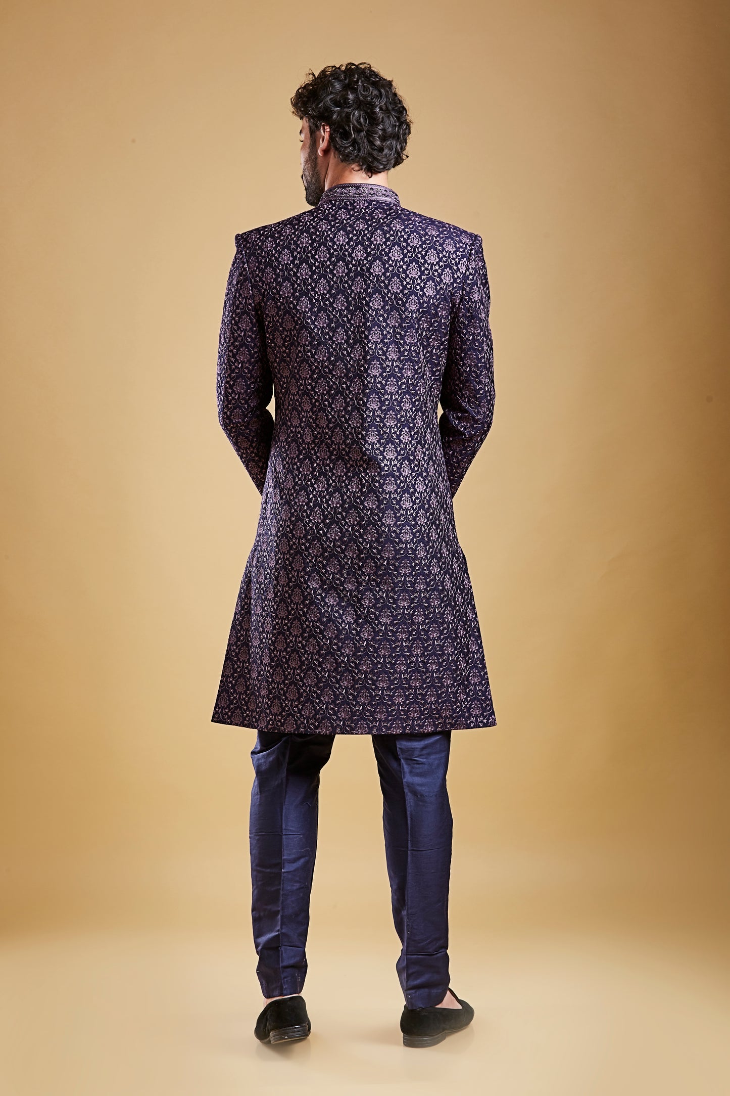 Navy Blue Colour Sherwani(ME-MSRW_IW-19)