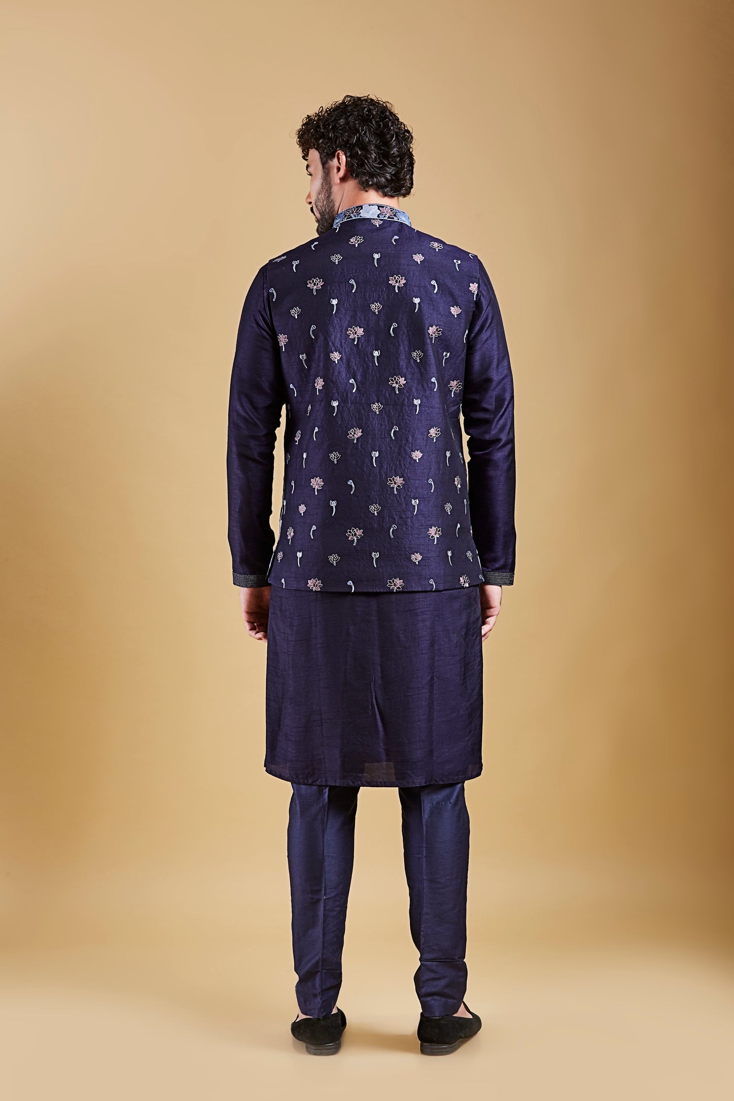 Navy Blue Colour Bundi Set(ME-MBUS_JS-667)