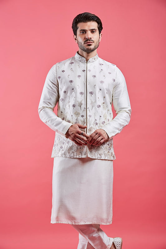 Cream Colour Bundi Set(ME-MBUS_JS-667)