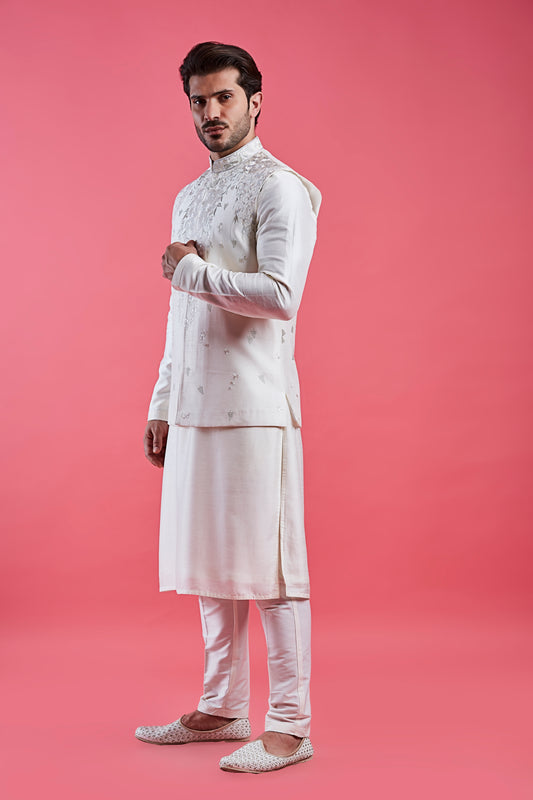 Cream Colour Bundi Set(ME-MBUS_JS-671)