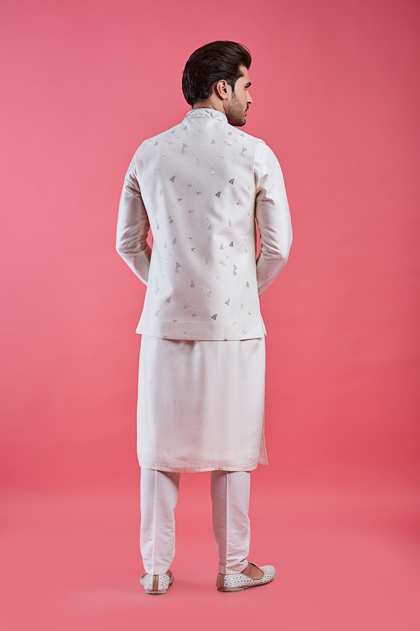 Cream Colour Bundi Set(ME-MBUS_JS-671)