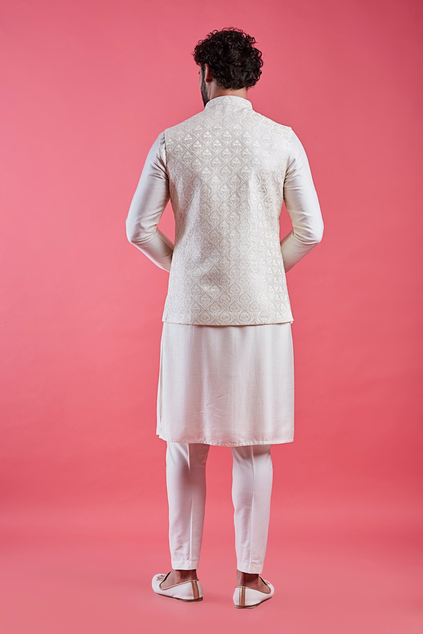 Cream Colour Bundi Set(ME-MBUS_JS-451)