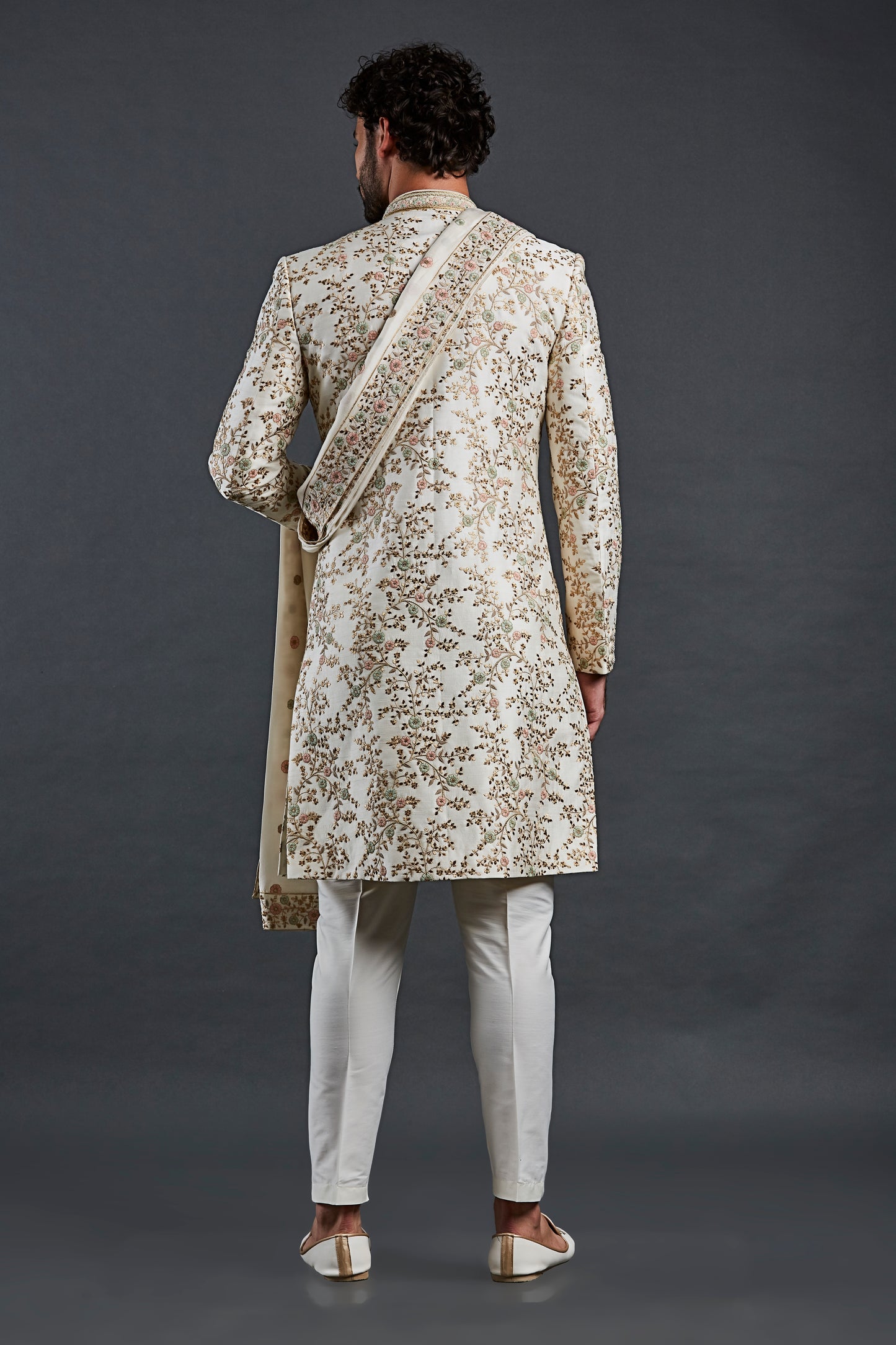 Cream Colour Sherwani(ME-MSRW_IW-02)