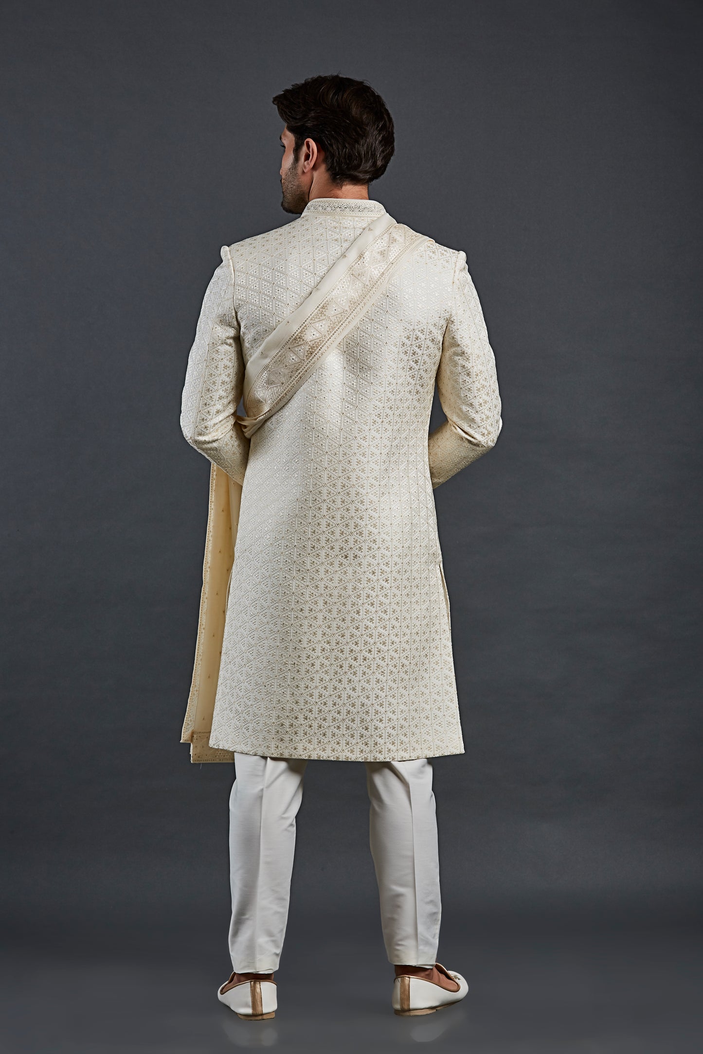 Cream Colour Sherwani(ME-MSRW_IW-26)