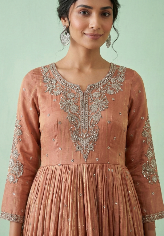 Onion Pink Colour Gown(LE-WGWN_3012)