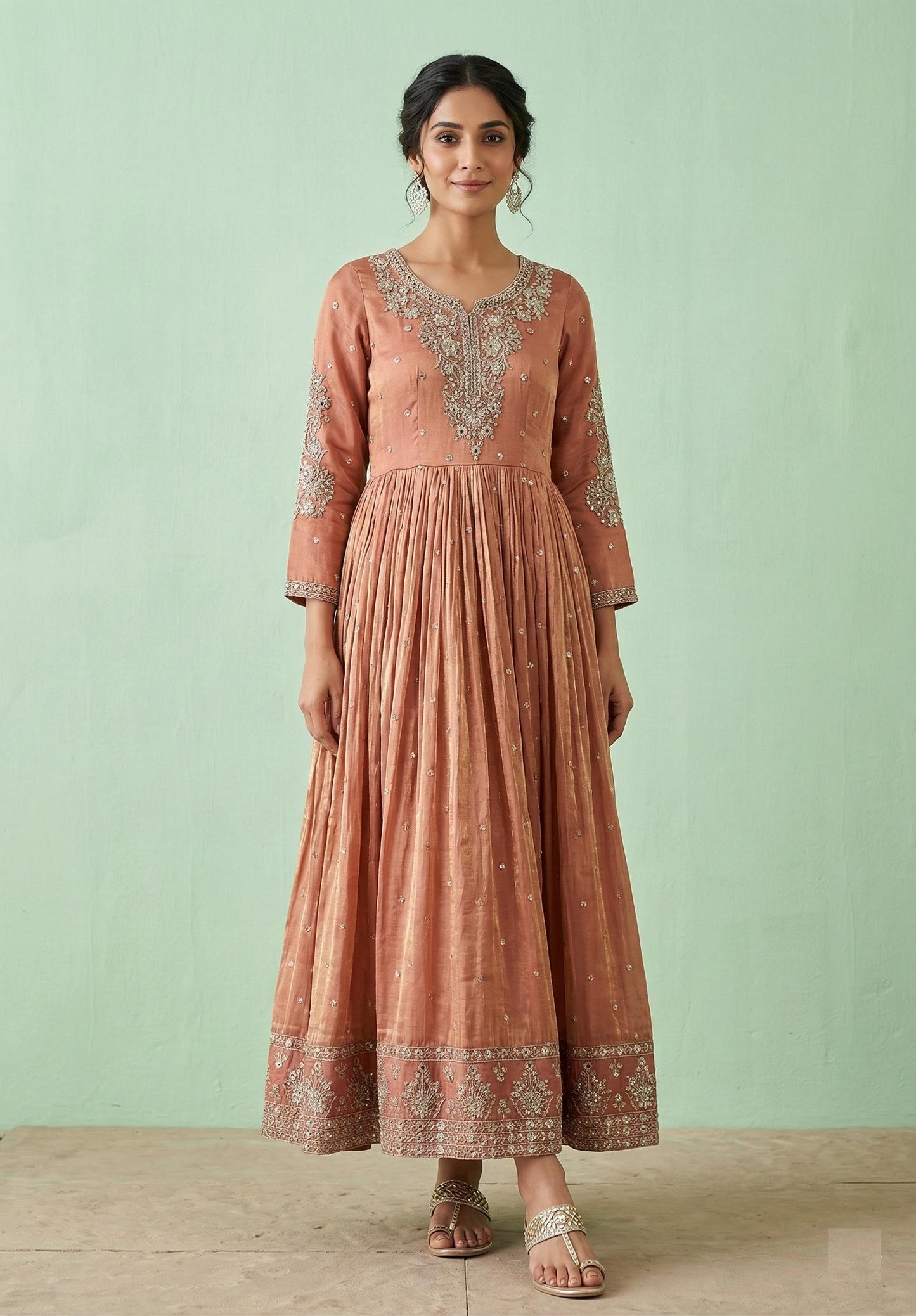 Onion Pink Colour Gown(LE-WGWN_3012)