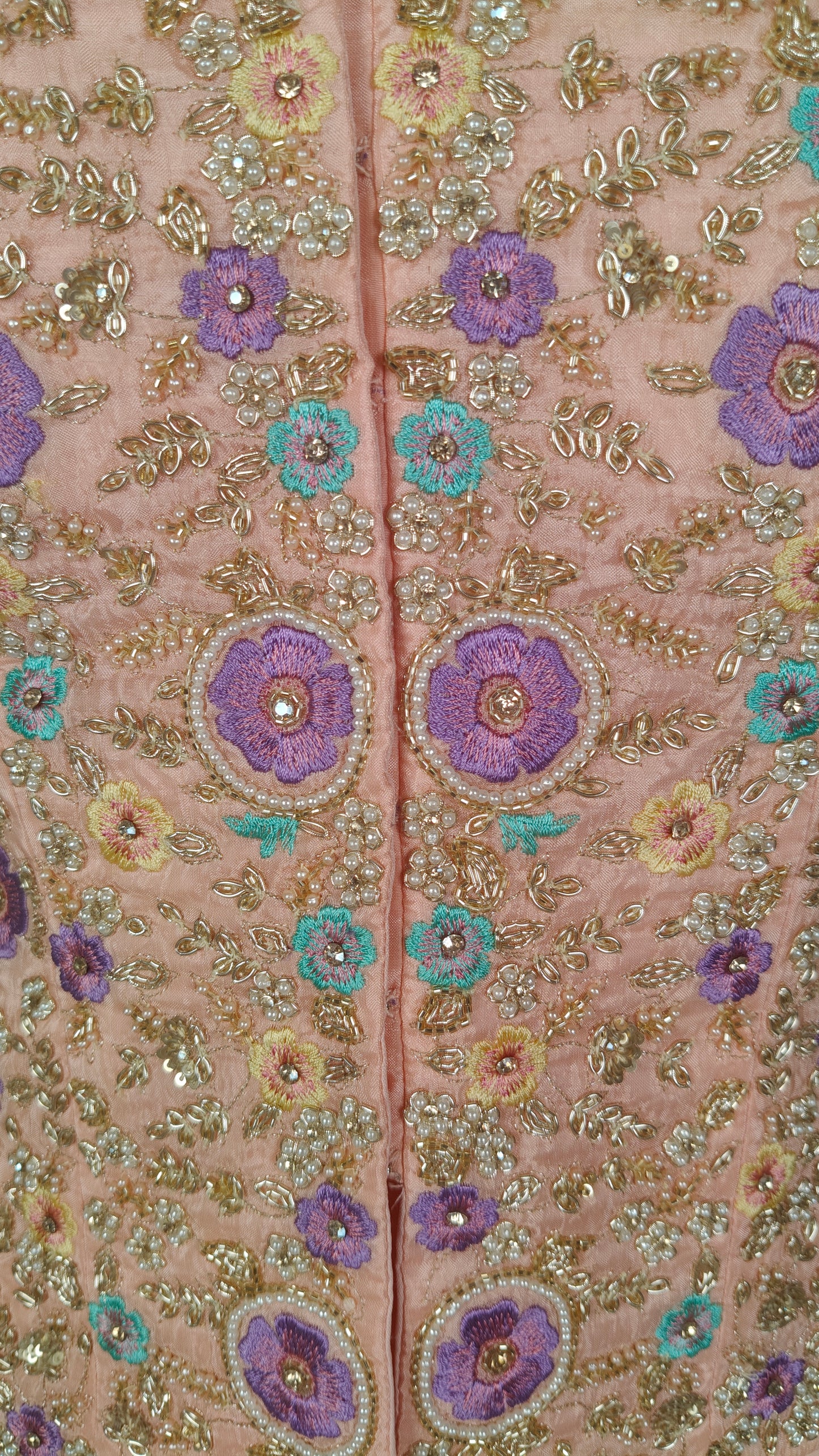 Peach Colour Plazo Set(LE-WPZS_2027)