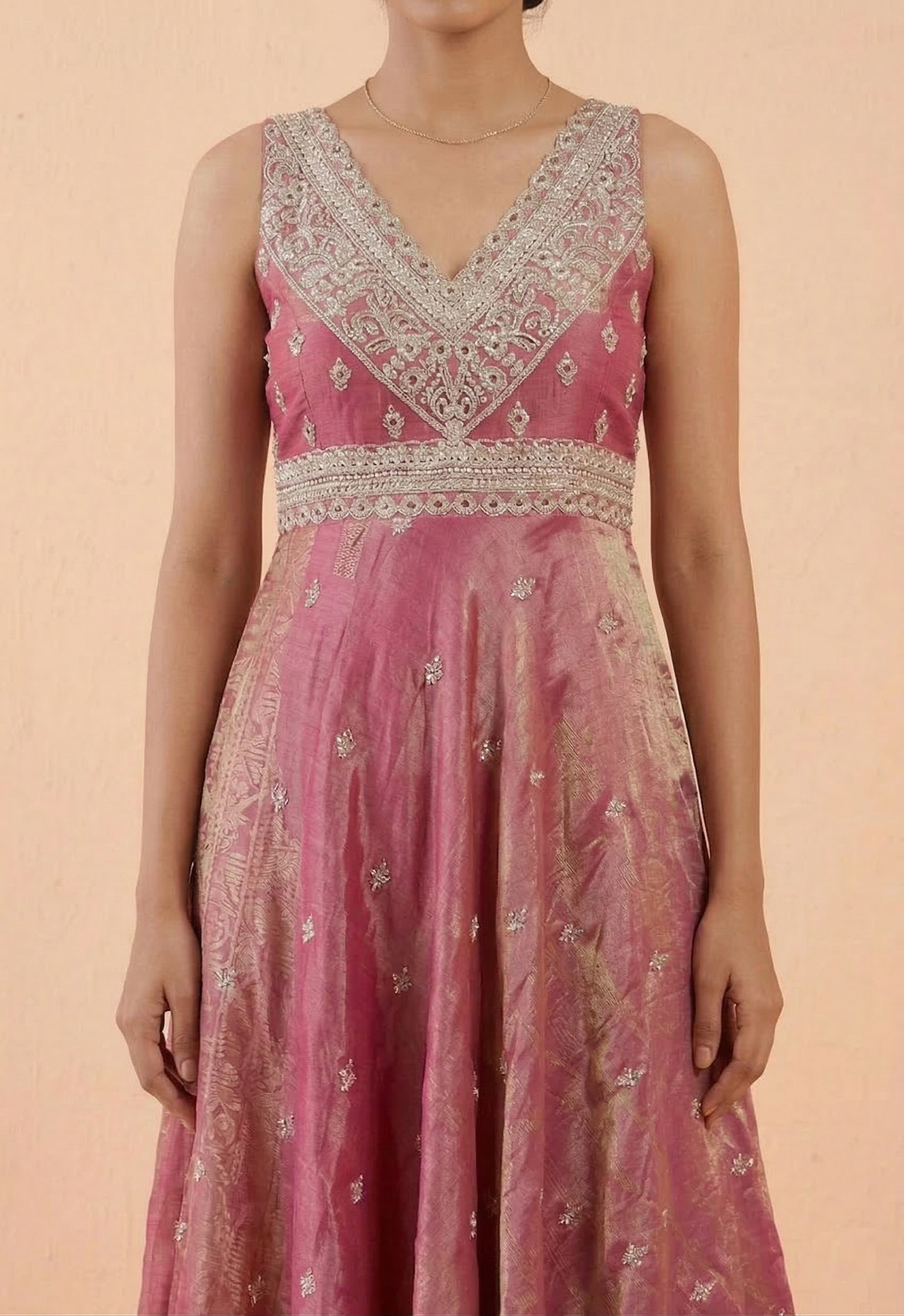 Mangenta Colour Short Anarkali Set(LE-WANK_30362)