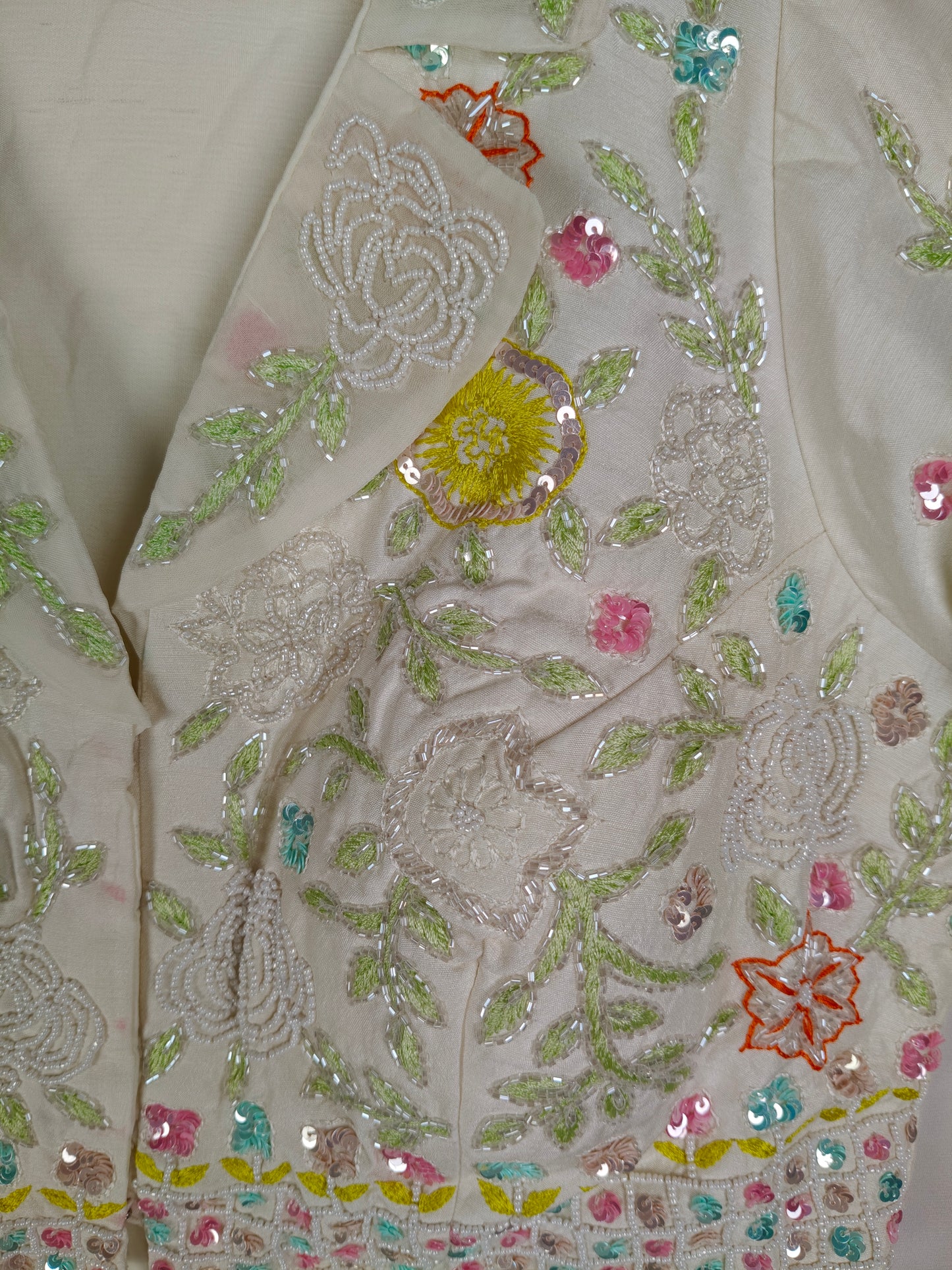 Cream Colour Plazo Set(LE-WPZS_69005)