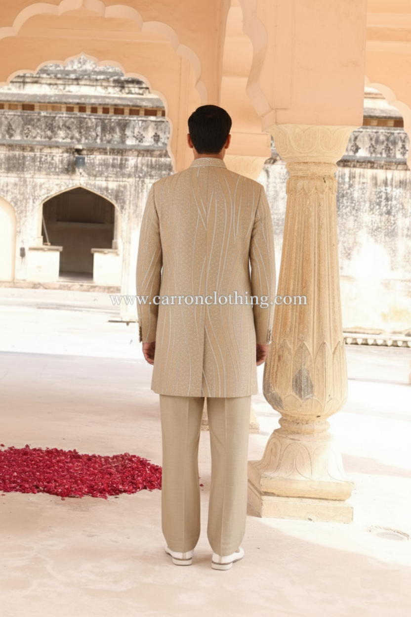 Khakhi Colour Indo Western(ME-MINW_IW 8666)