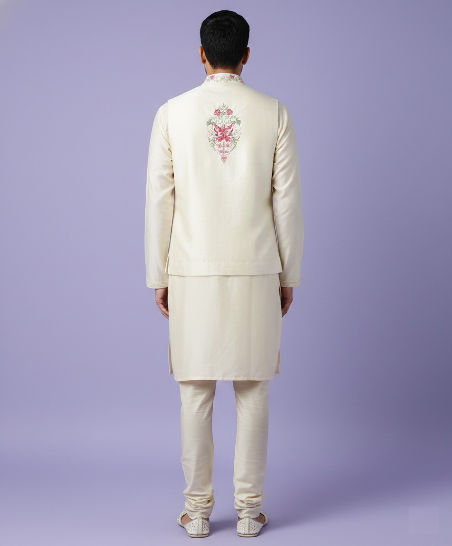 Cream Colour Bundi Set(ME-MBUS_BS 716)