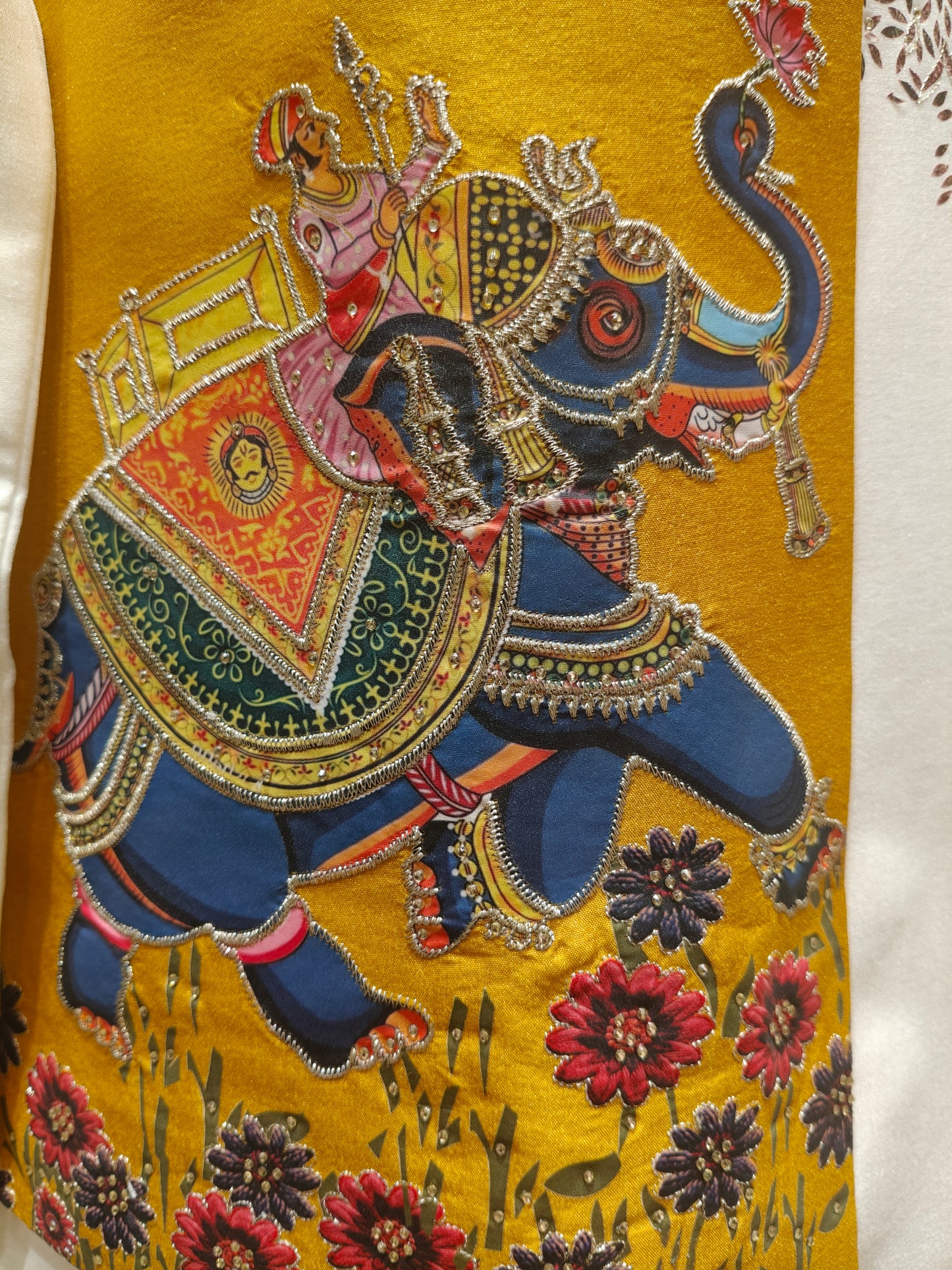 Yellow & White Colour Bundi Set(ME-MBUS_KP 00064T.C)