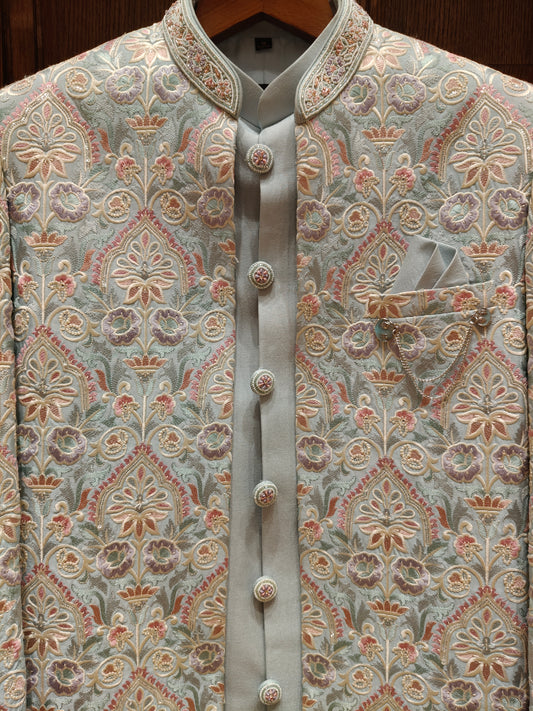 Sage Green Colour Indo Western(ME-MINW_1994)