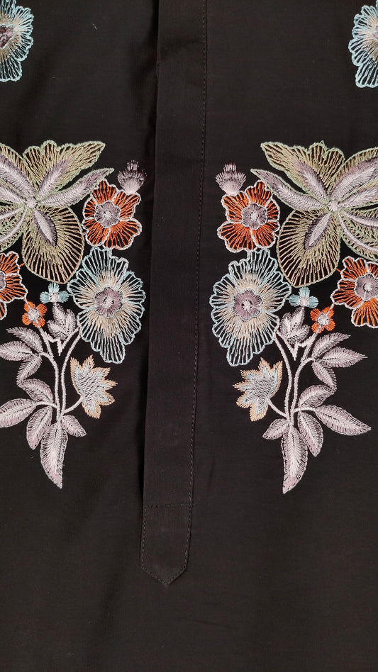 Black Colour Kurta Set(ME-MKUS_KAPIL)