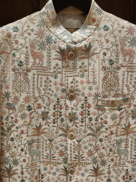 Cream Colour Sherwani(ME-MSRW_LR 1365)