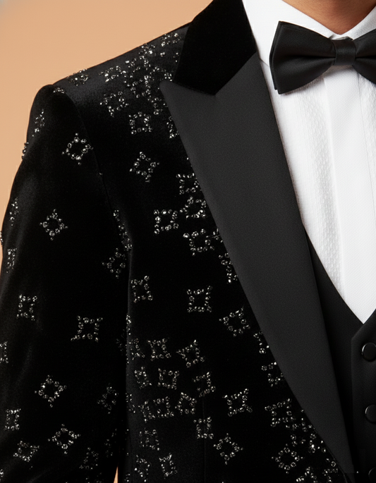 Black Colour Coat Suit (ME-MSUI_8310 D)