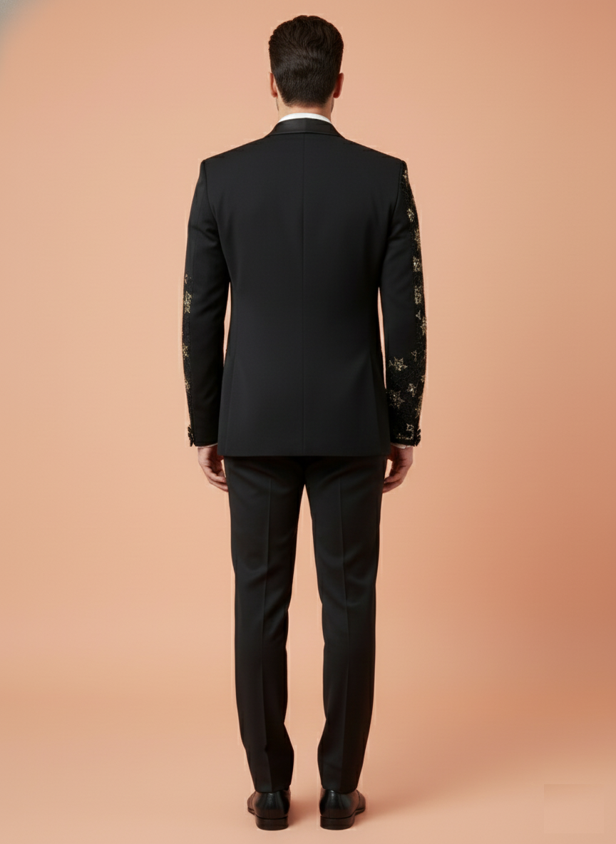 Black Colour Coat Suit(ME-MSUI_HVD BOND)