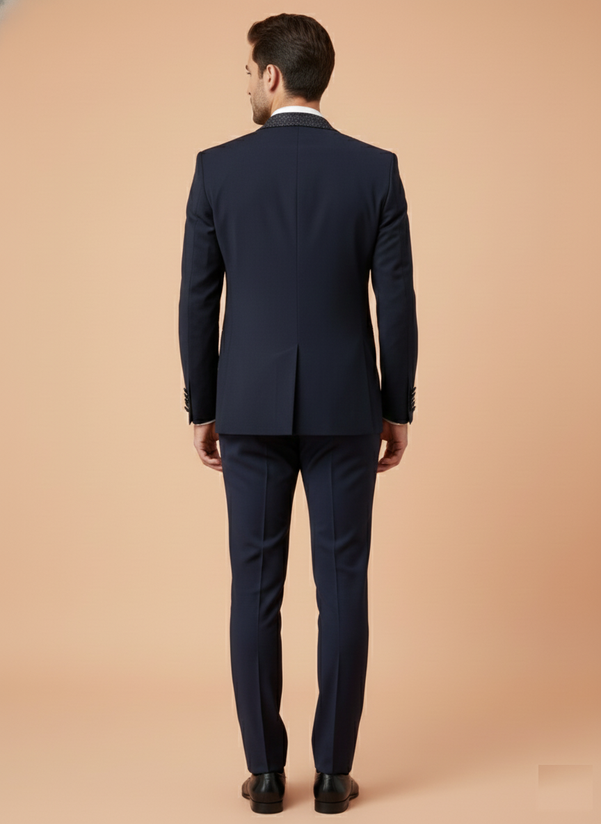 Blue Colour Coat Suit(ME-MSUI_SA 6747 D)