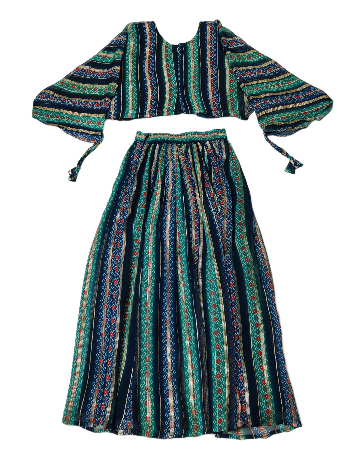 Peacock Colour Plazo Suit(GE-GPZS_153)