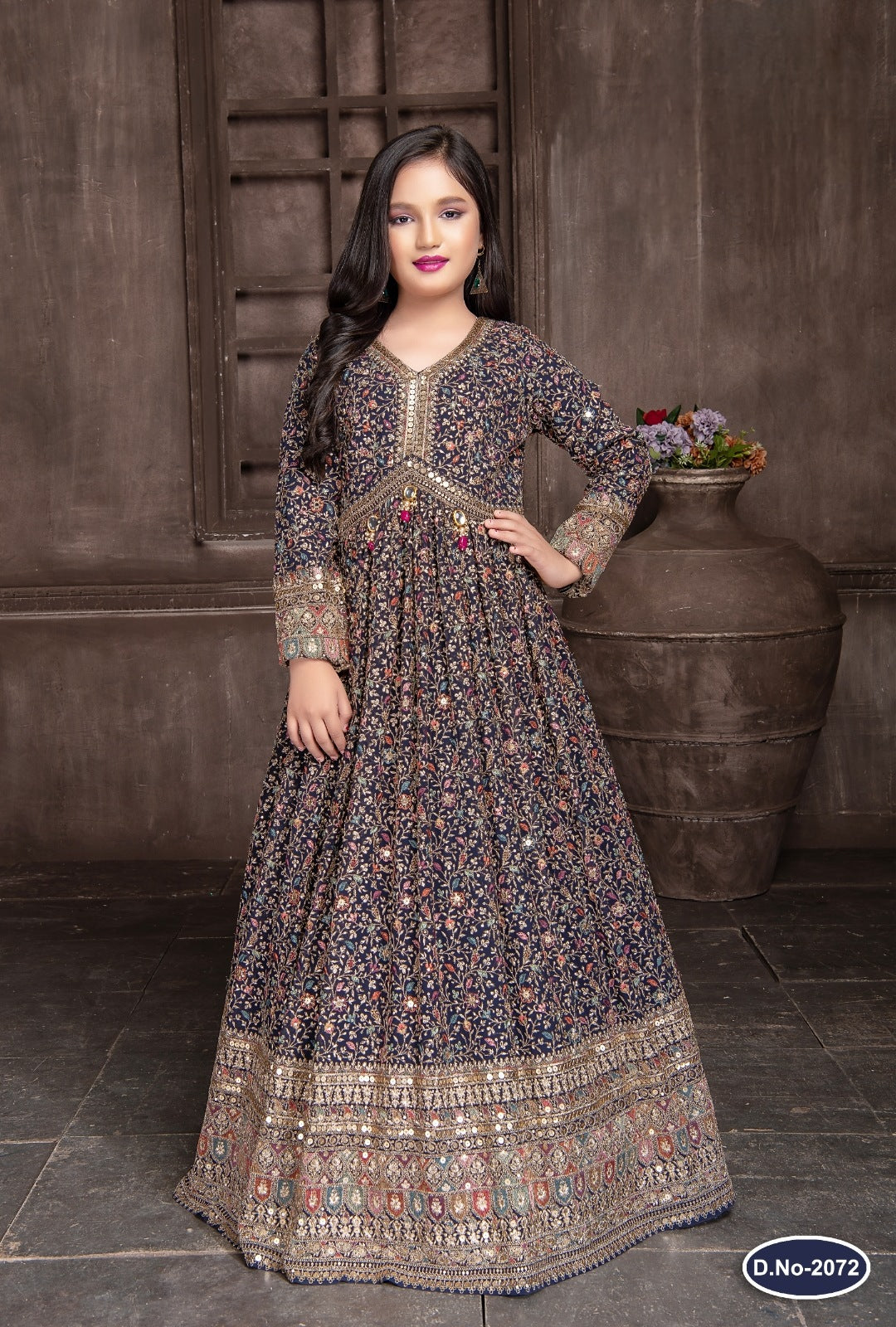 Navy Blue Colour Gown(GE-GGWN_2072)