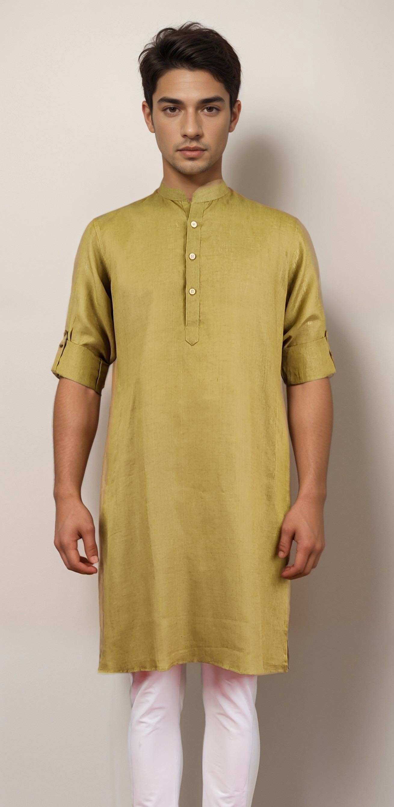 Mehandi Green Colour Kurta With Bottom(ME-MKUS_GURU 52)