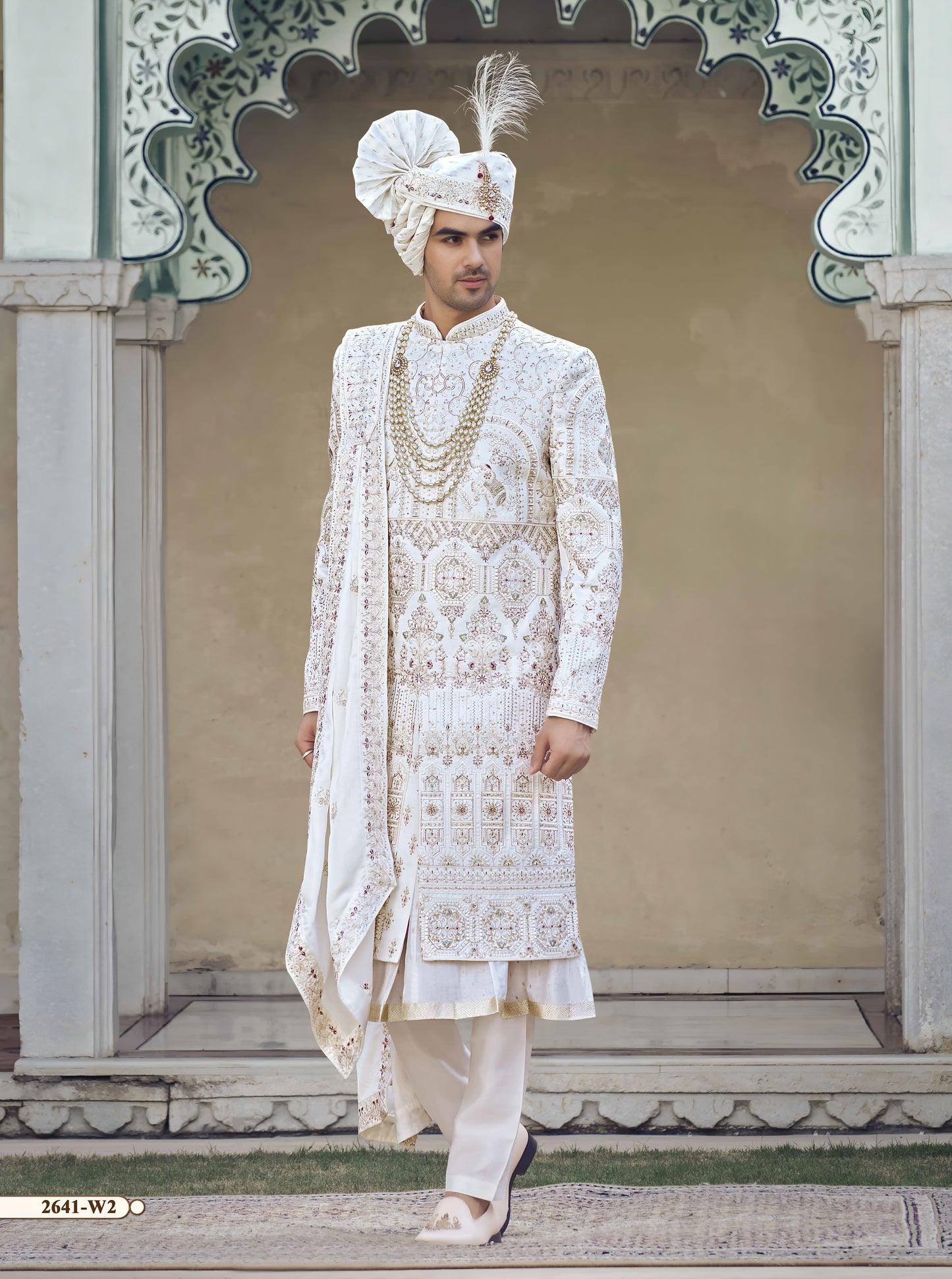 Cream Colour Sherwani(ME-MSRW_2641)