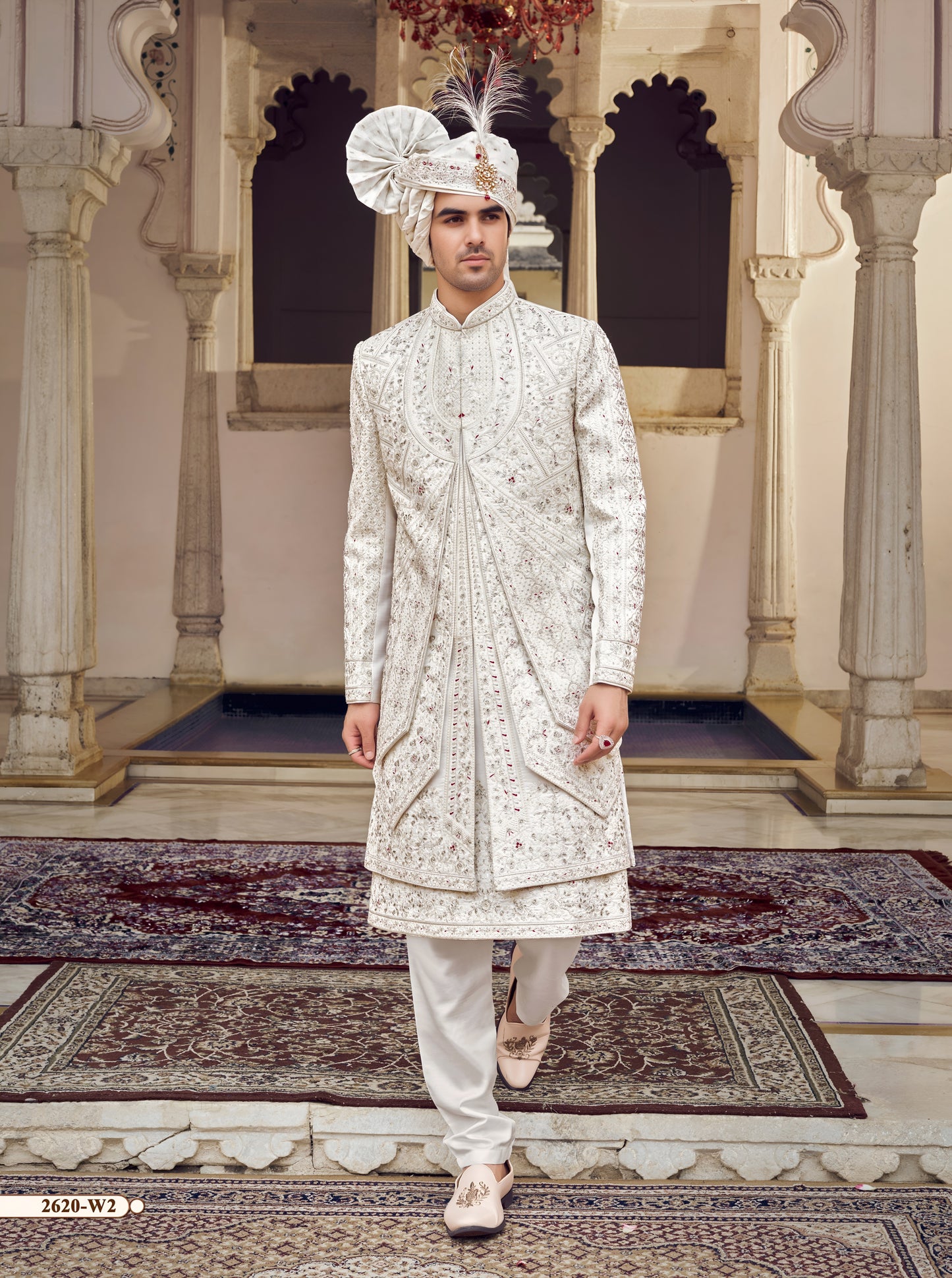 Cream Colour Sherwani(ME-MSRW_2620)
