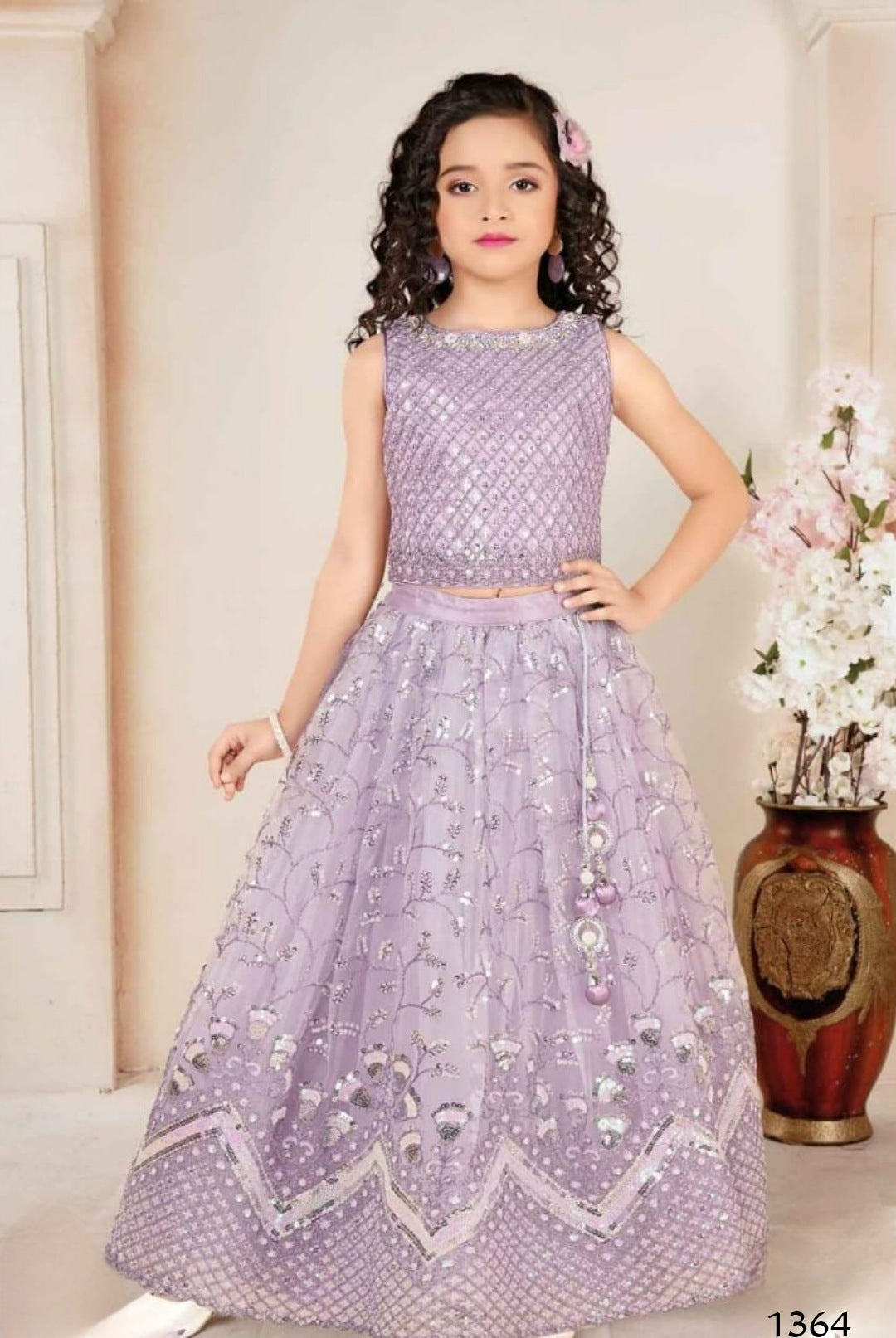 Purple Colour Ghaghra Choli(GE-GGHC_1364)