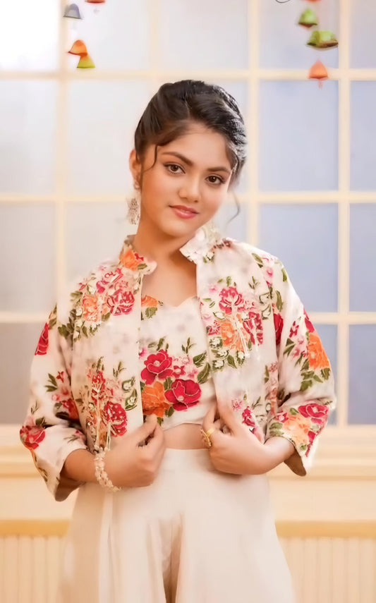 Chickoo Colour Plazo Set(GE-GPZS_1220)