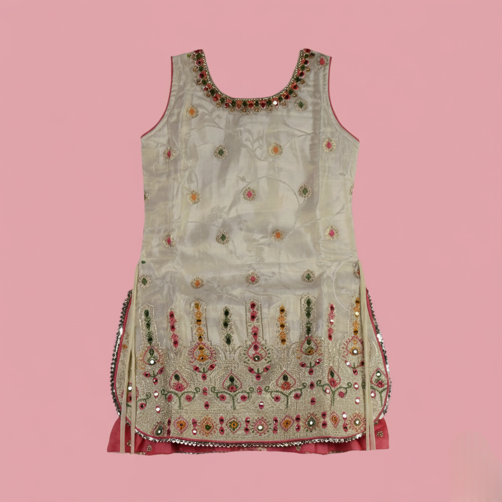 Cream Colour Chudidar(GE-GCHU_3249)