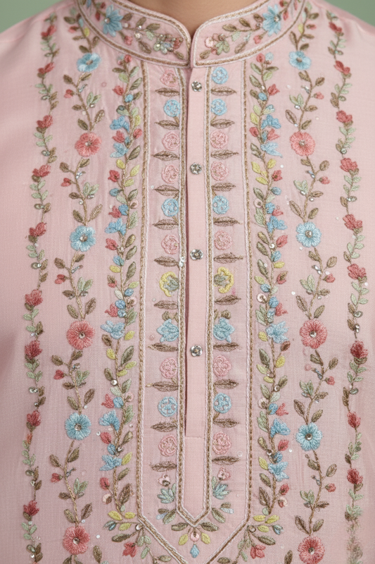 Peach Colour Kurta with Bottom(ME-MKUS_SK 30)